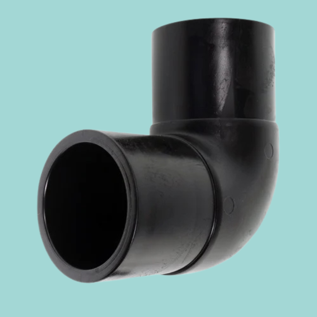 90 Degree Black HDPE Pipe Bends